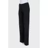 Black sweatpants with elastic waistband