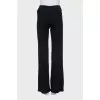 Black sweatpants with elastic waistband