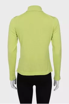 Green pullover with buttons