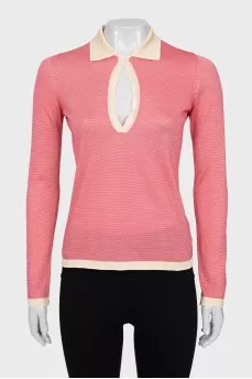 Pinstripe pullover