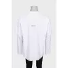Мужской oversize лонгслив с принтом