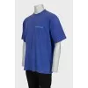 Men's oversized purple t-shirt