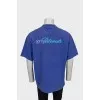 Men's oversized purple t-shirt