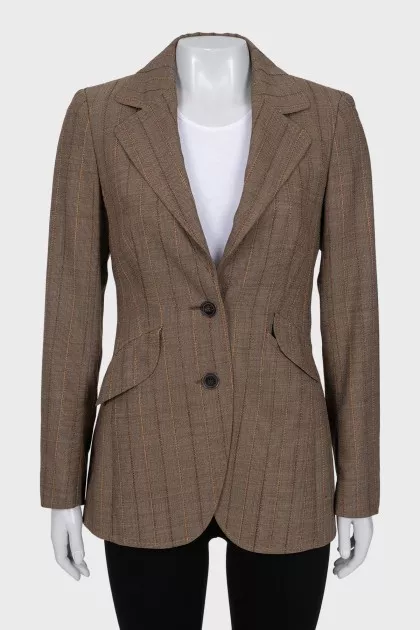 Brown striped jacket