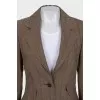Brown striped jacket
