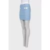 Light blue tweed skirt