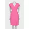 Pink dress with short sleeves