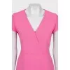 Pink dress with short sleeves