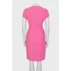 Pink dress with short sleeves
