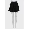 Black high-waisted skirt