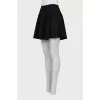 Black high-waisted skirt
