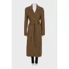 Brown wrap coat