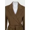 Brown wrap coat