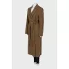 Brown wrap coat