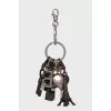 Silver keychain with pendants