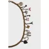 Chain belt with removable pendants