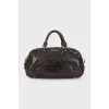 Brown leather bag