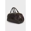 Brown leather bag