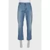 Men's straight jeans with buttons