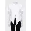 White T-shirt with puffy shoulders
