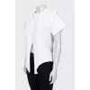 White T-shirt with puffy shoulders