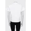 White T-shirt with puffy shoulders