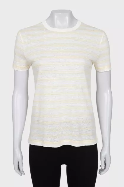 Loose-fitting striped T-shirt