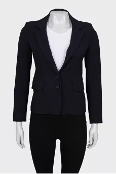 Fitted jacket with buttons and pockets