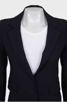 Fitted jacket with buttons and pockets