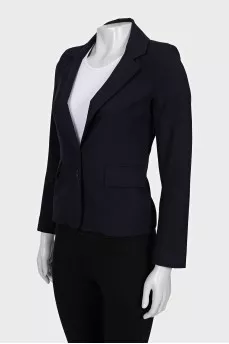 Fitted jacket with buttons and pockets