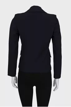 Fitted jacket with buttons and pockets