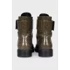 Crocodile skin boots