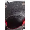 Leather belt bag with patch pocket