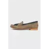Tassel suede loafers