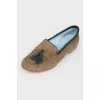 Tassel suede loafers