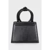 Le Chiquito Noeud Black Leather Mini Bag