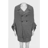 Wool dress with buttons