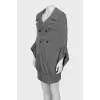 Wool dress with buttons