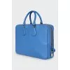 Blue leather bag