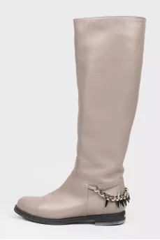 High low boots