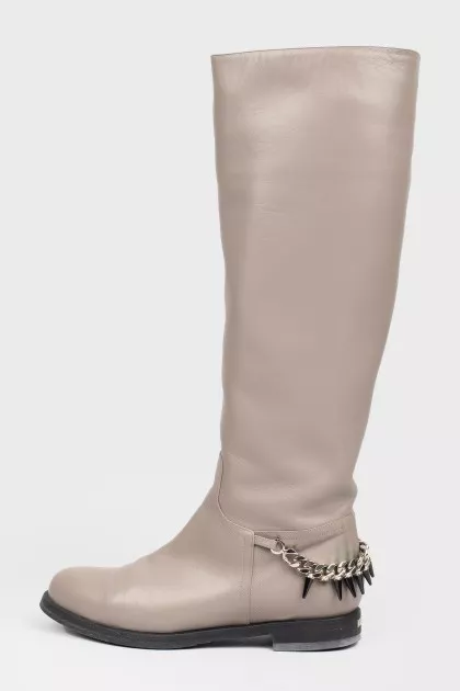High low boots