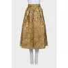 Gold midi skirt