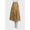 Gold midi skirt