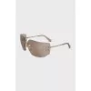 Brown tinted sunglasses mask