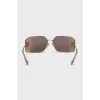 Brown tinted sunglasses mask