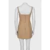 Beige denim sundress