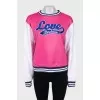 Sweatshirt decorated with sequin embroidery