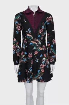 Long sleeve zipper dress