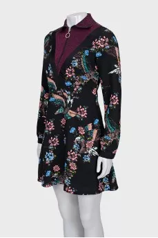 Long sleeve zipper dress