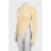 Knitted yellow bodysuit